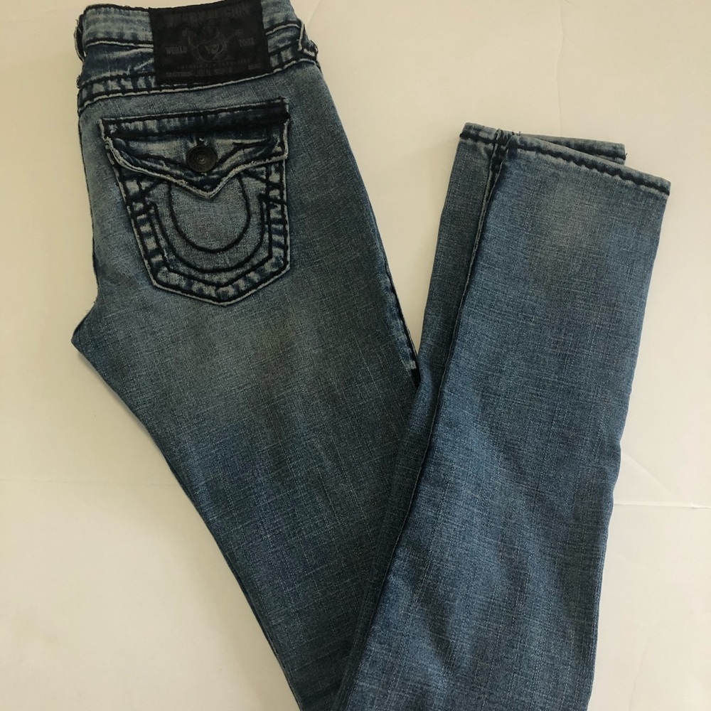 True Religion Jeans rn 112790 Ca30427 Blue Size 28